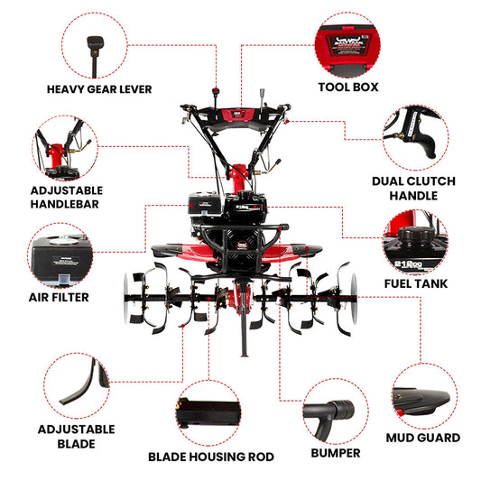 Balwaan 7 HP Petrol Power Weeder | BP-700
