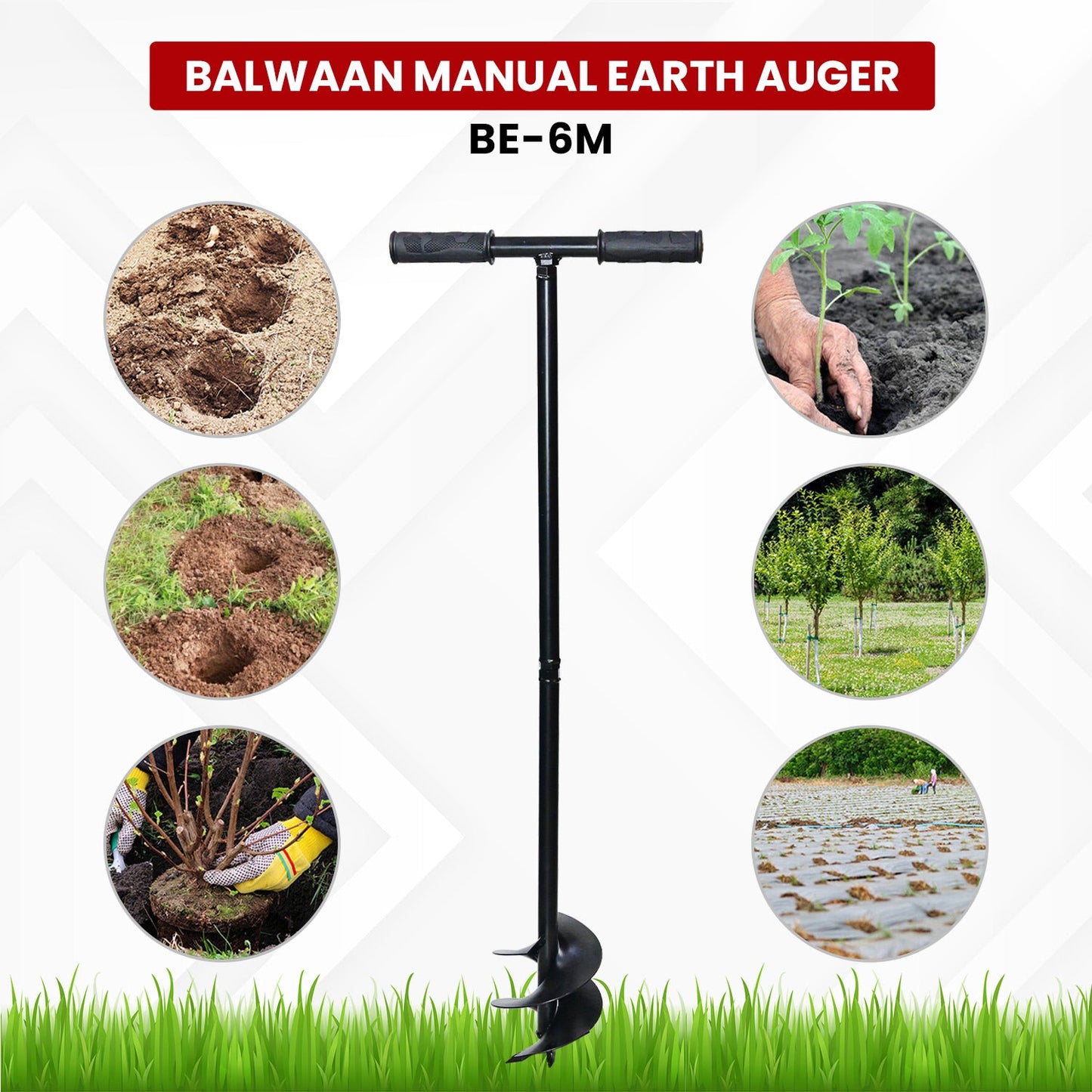 Balwaan Manual Earth Auger 6 Inch | BE-6M